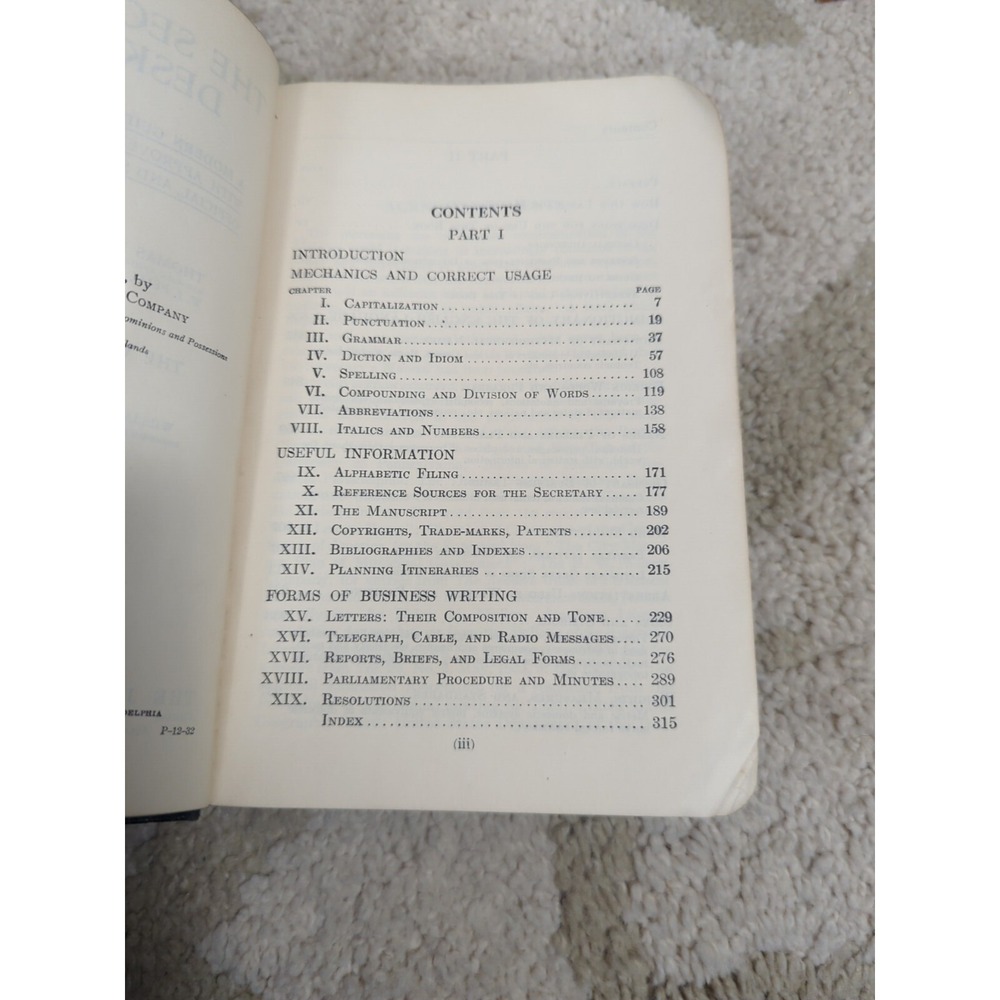 The Secretary's Desk Book 1932 Thomas Kite Brown John C Winston Comp EXCELLENT - Picture 13 of 16